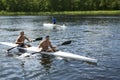 Sporting competitions on kayaks and canoe