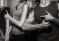 Sporting couple in the gym Royalty Free Stock Photo