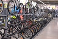 Sporting goods store bikes