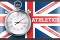 Sporting poster of athletics