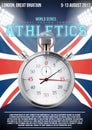 Sporting poster of athletics