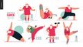 Sporting Santa - gym exercises