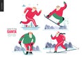 Sporting Santa - winter otdoor activities