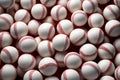 Sportive baseball ball background. Generate Ai Royalty Free Stock Photo