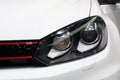 Sportive car headlight detail