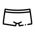 Sportive Pants Icon Vector Outline Illustration