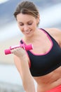 Sportive woman excercising Royalty Free Stock Photo