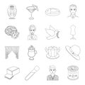 Sports, animals, cooking and other web icon in outline style.medicine, animal, fashion icons in set collection.