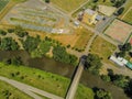 Sports area Komec in Brno from above, Czech Republic Royalty Free Stock Photo