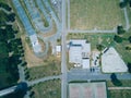 Sports area Komec in Brno from above, Czech Republic Royalty Free Stock Photo