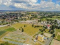 Sports area Komec in Brno from above, Czech Republic Royalty Free Stock Photo