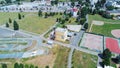 Sports area Komec in Brno from above, Czech Republic Royalty Free Stock Photo