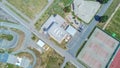 Sports area Komec in Brno from above, Czech Republic Royalty Free Stock Photo