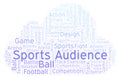 Sports Audience word cloud.