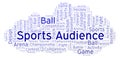 Sports Audience word cloud.