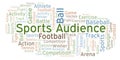 Sports Audience word cloud.