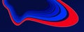 Sports background vector abstract lines in 3D dimensional rotation, dark red and blue dynamic layout for sport games or racing and