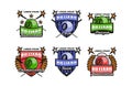 Sports Badge Billiard logo set