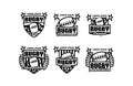 Sports Badge Rugby logo set