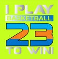sports basketball print vector art