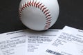 Sports Bet on Baseball Royalty Free Stock Photo