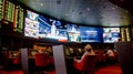 Sports betting room. Best for winnings. Royalty Free Stock Photo