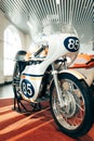 Exhibition of retro motorcycles in the Museum