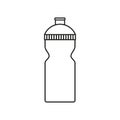 Sports bottle icon vector. Bottle illustration sign. Sport symbol. Water logo. Royalty Free Stock Photo