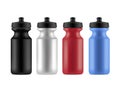 Sports bottles realistic vector isolated illustrations set Royalty Free Stock Photo