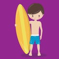 sports boy surfing 06 Royalty Free Stock Photo