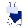 Sports bra and high waisted garter shorts. Pole dance, yoga, fitness clothes. Modern women pole wear