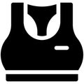 Sports bra icon, Marathon related vector Royalty Free Stock Photo