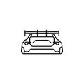 sports car back icon. Element of racing for mobile concept and web apps icon. Thin line icon for website design and development, a Royalty Free Stock Photo