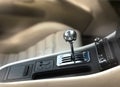 Sports car gearshift knob Royalty Free Stock Photo