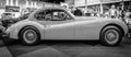 A sports car Jaguar XK140 Coupe, 1956 Royalty Free Stock Photo