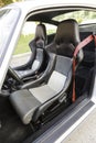 Sports car leather seats Royalty Free Stock Photo