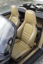 Sports car leather seats Royalty Free Stock Photo