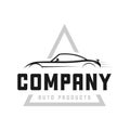 Sports car Logo Design, Super car Logo. Sports vehicle logo. Royalty Free Stock Photo