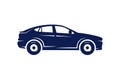 Sports car silhouette. Vector template made in the form of an automobile silhouette