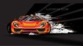 Sports car super speed illustration vector