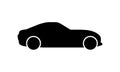 Sports car vector icon on white background Royalty Free Stock Photo