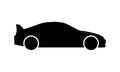 Sports car vector icon on white background Royalty Free Stock Photo