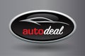 Sports car vehicle silhouette logo design Royalty Free Stock Photo