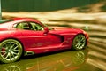 Sports cars -Red Dodge Viper SRT 2013 Royalty Free Stock Photo