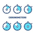Sports Chronometers Time Laps Royalty Free Stock Photo