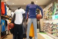 Sports clothes and sports shoes sales shop