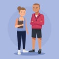 sports coaches couple characters