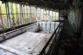 Sports complex in the abandoned city of Pripyat