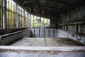 Sports complex in the abandoned city of Pripyat