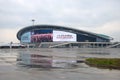 Sports complex Kazan arena, may rainy day. Kazan, Tatarstan Royalty Free Stock Photo